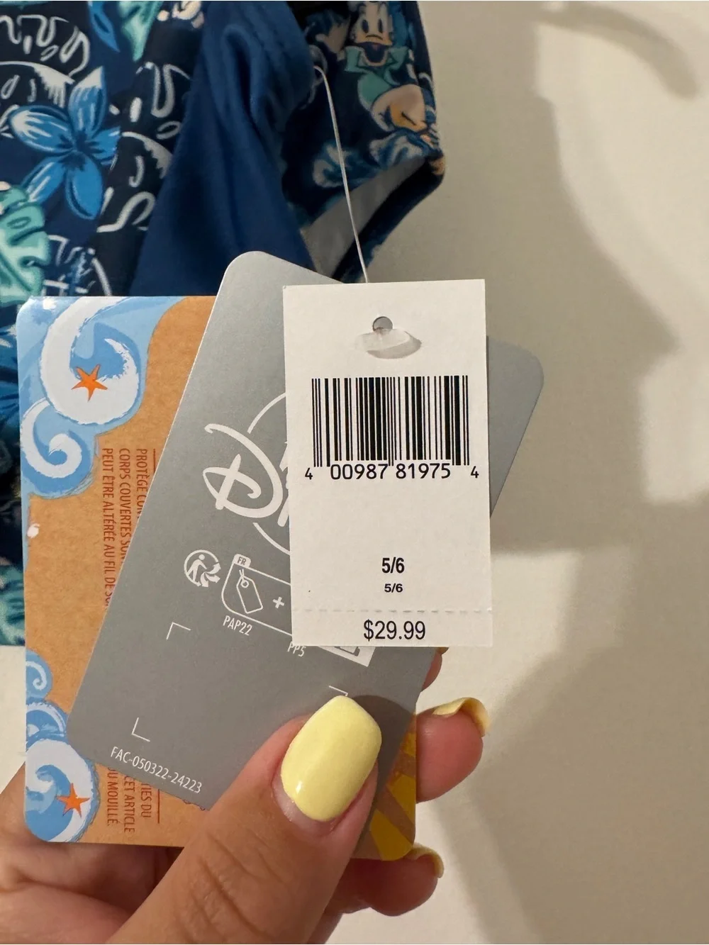 Disney girls swimsuit size 5/6